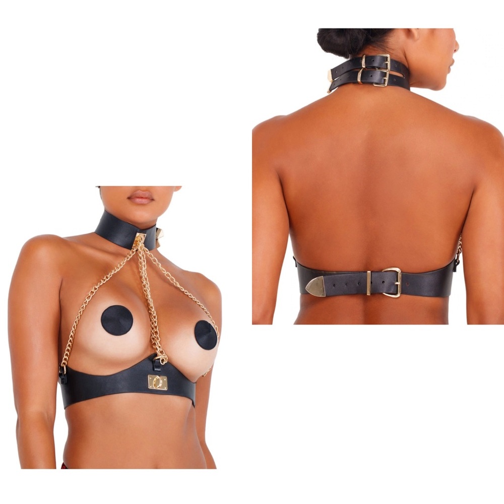 Fashion Nova Bound To You Bondage Chain Harness